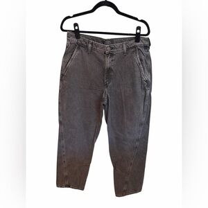 Banana Republic Women's Gray Mid Rise Barrel Jeans